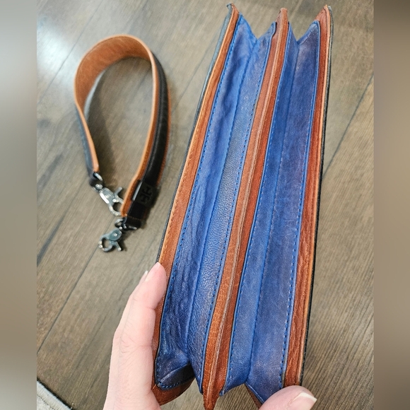 📣 RARE VINTAGE Tory Burch All Leather Handbag/Clutch - Picture 5 of 16